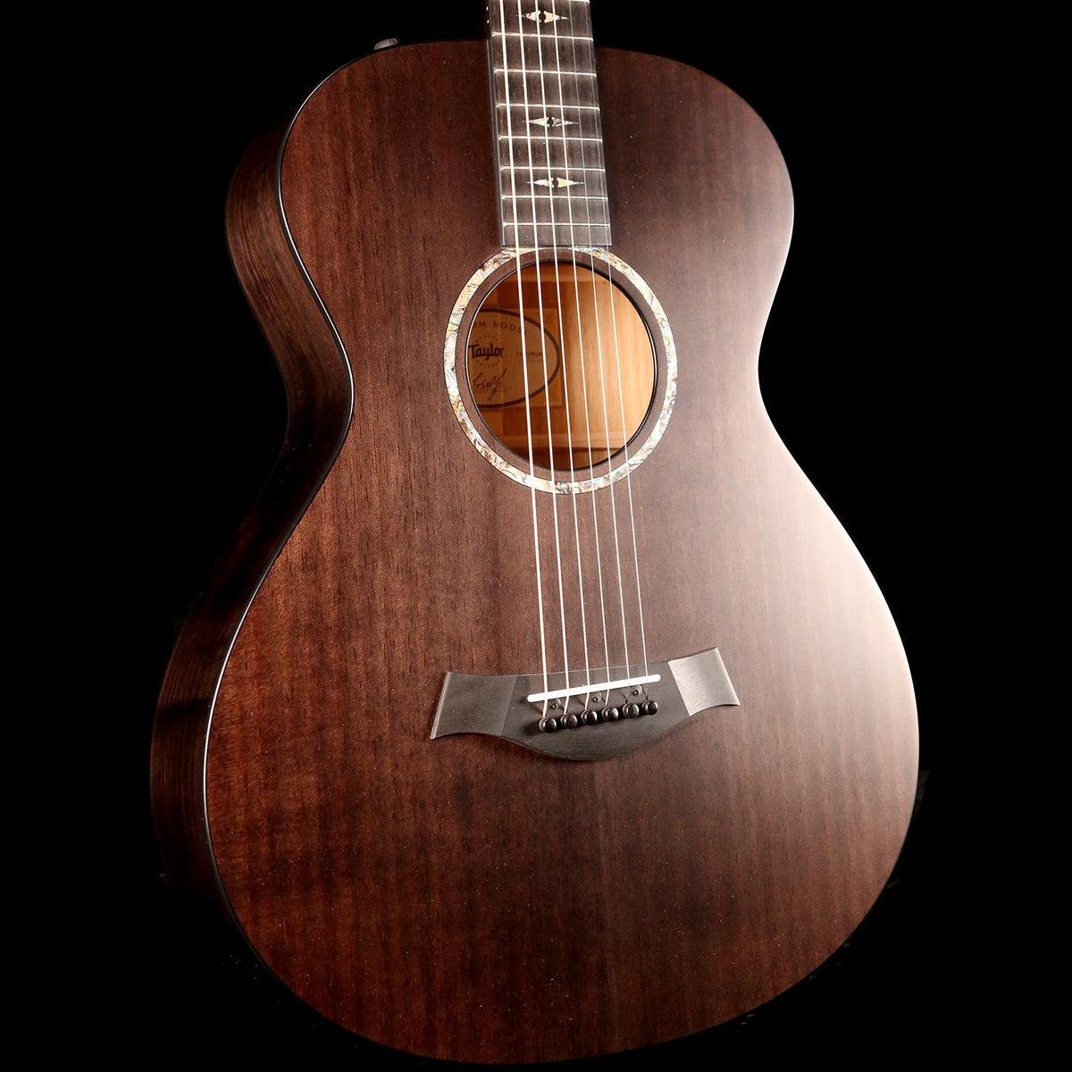 Taylor Custom Shop Custom Grand Concert 12-Fret Blackwood Satin Charcoal Black — 5
