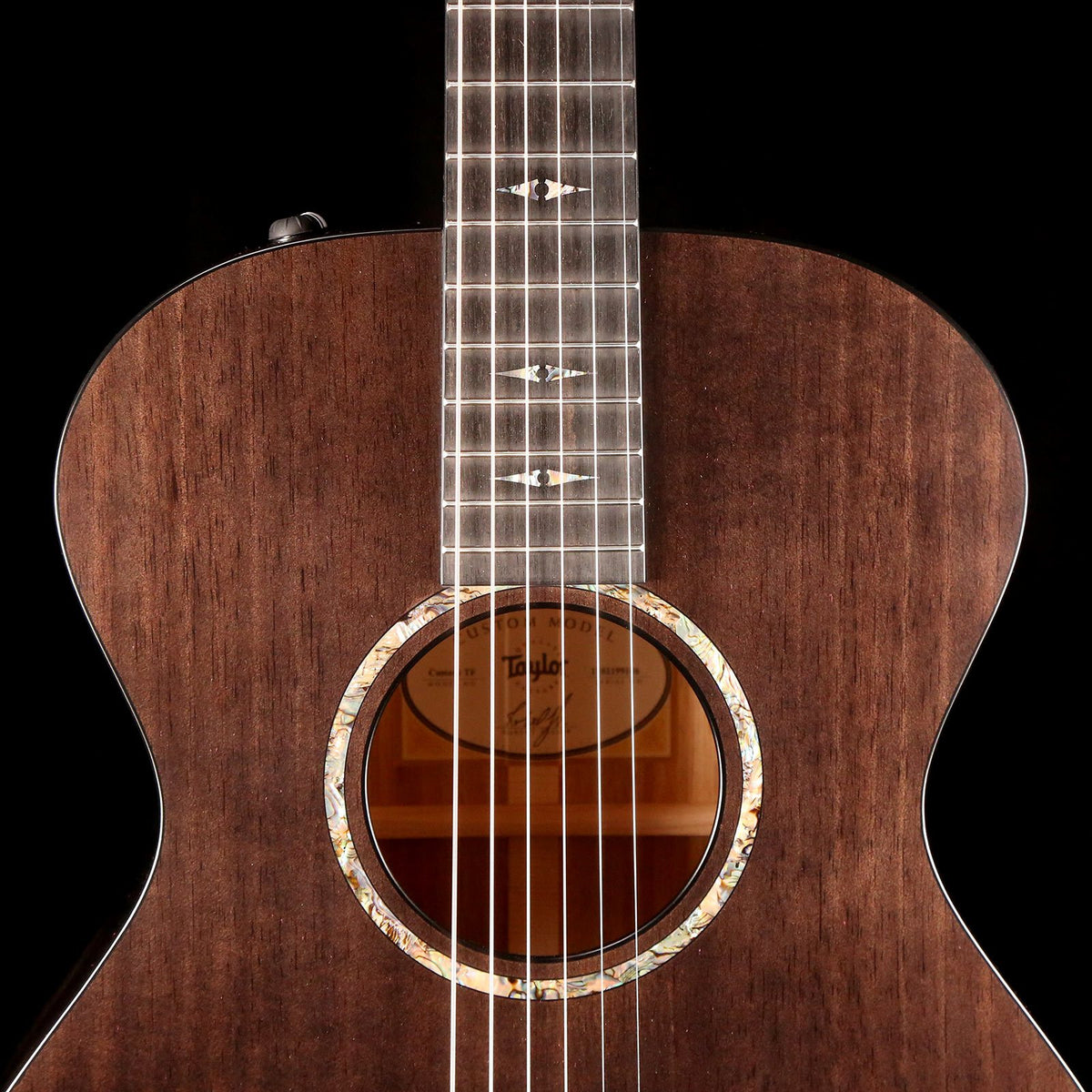 Taylor Custom Shop Custom Grand Concert 12-Fret Blackwood Satin Charcoal Black — 6