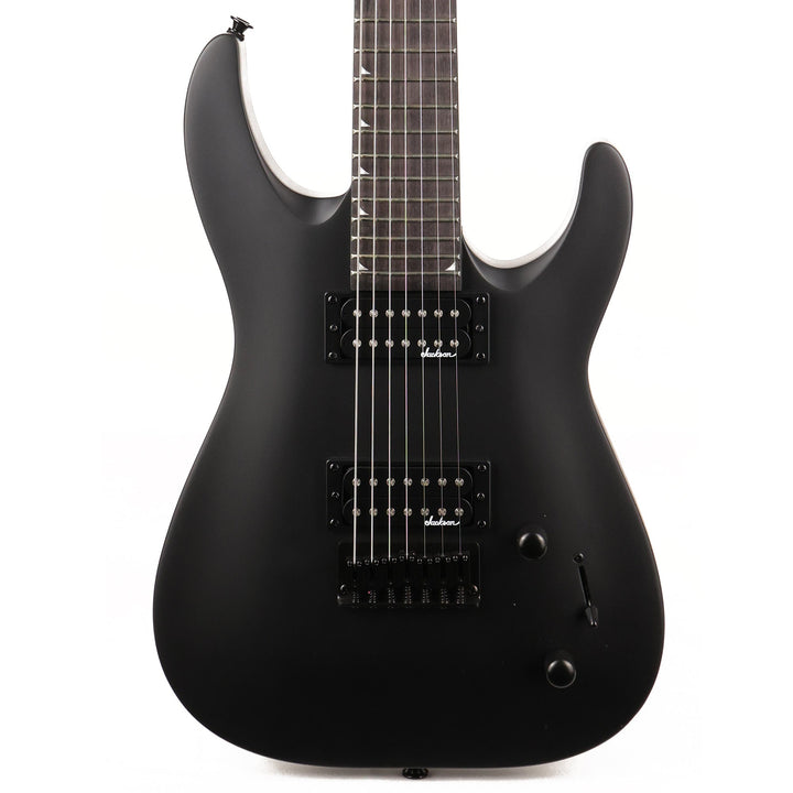 Jackson JS22-7 Dinky 7 String Electric Guitar Satin Black | The Music Zoo