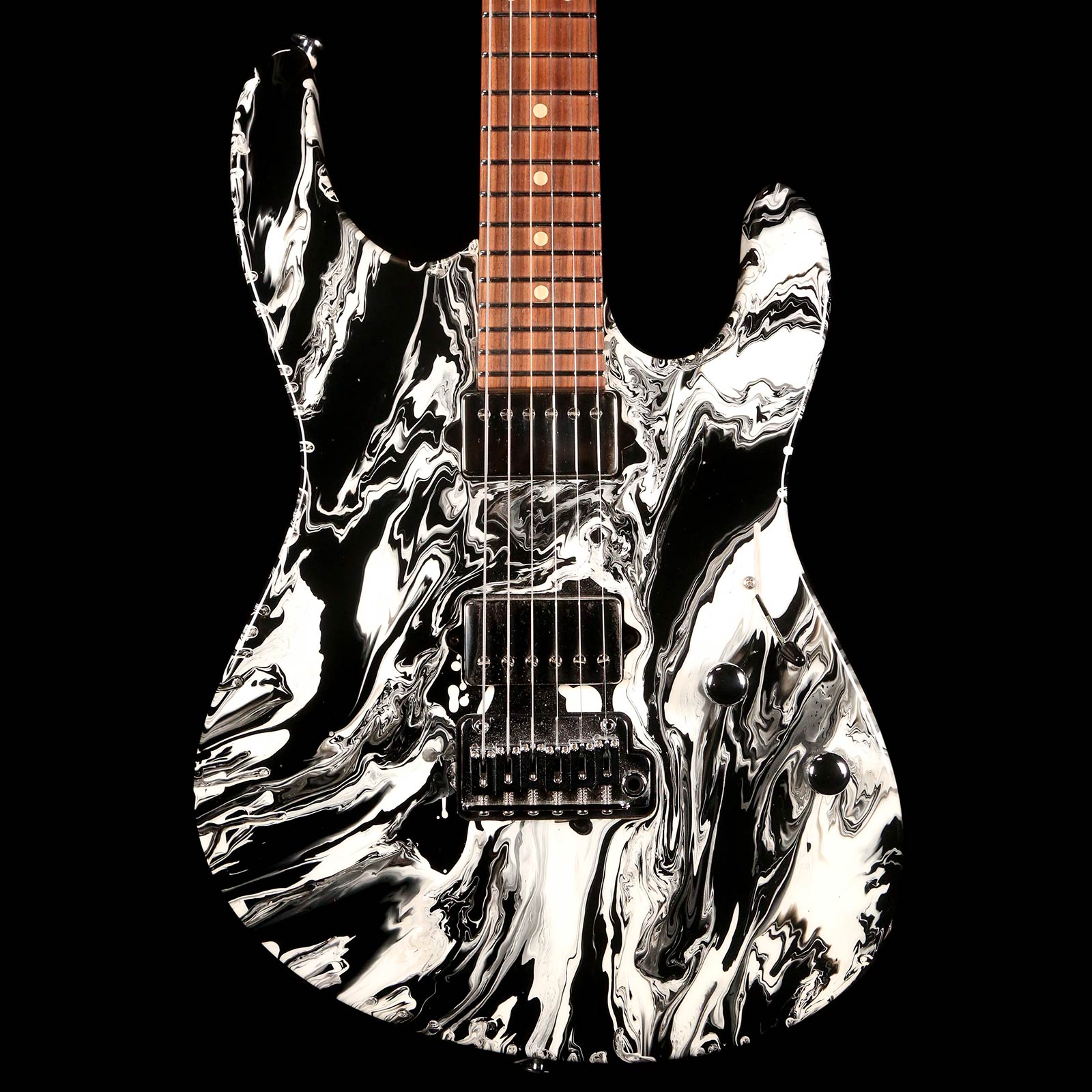 Suhr Modern Drip Black and White | The Music Zoo