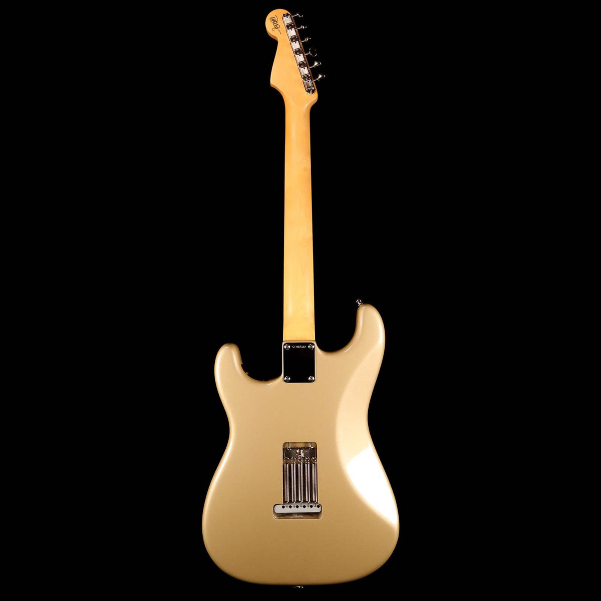 Fender John Mayer Signature Stratocaster Shoreline Gold with Burgundy Racing Stripe 2005 — 3