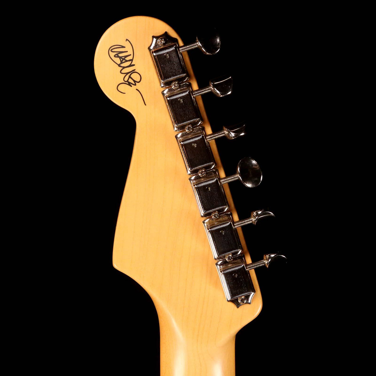 Fender John Mayer Signature Stratocaster Shoreline Gold with Burgundy Racing Stripe 2005 — 5