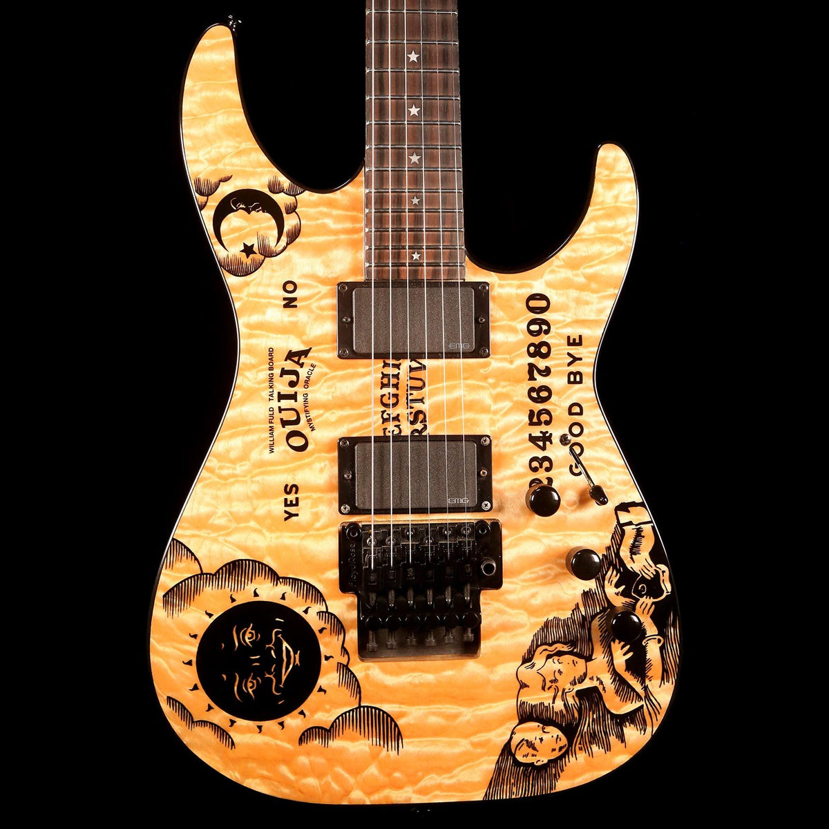 ESP LTD Limited Edition Kirk Hammett KH Ouija Natural — 1