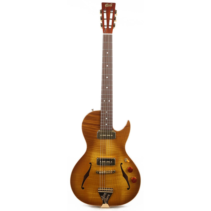 B&G Guitars Little Sister Crossroads Cutaway P-90 Honey Burst