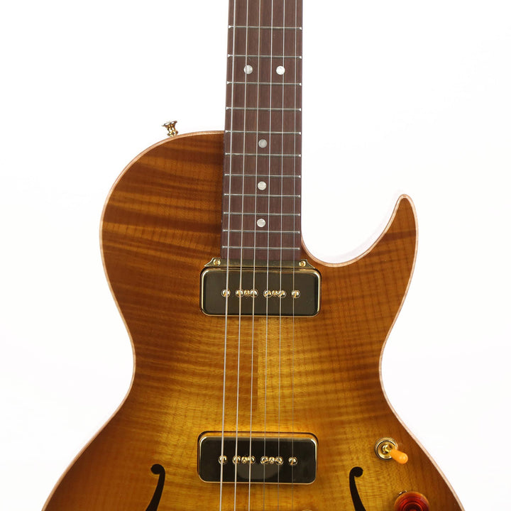 B&G Guitars Little Sister Crossroads Cutaway P-90 Honey Burst