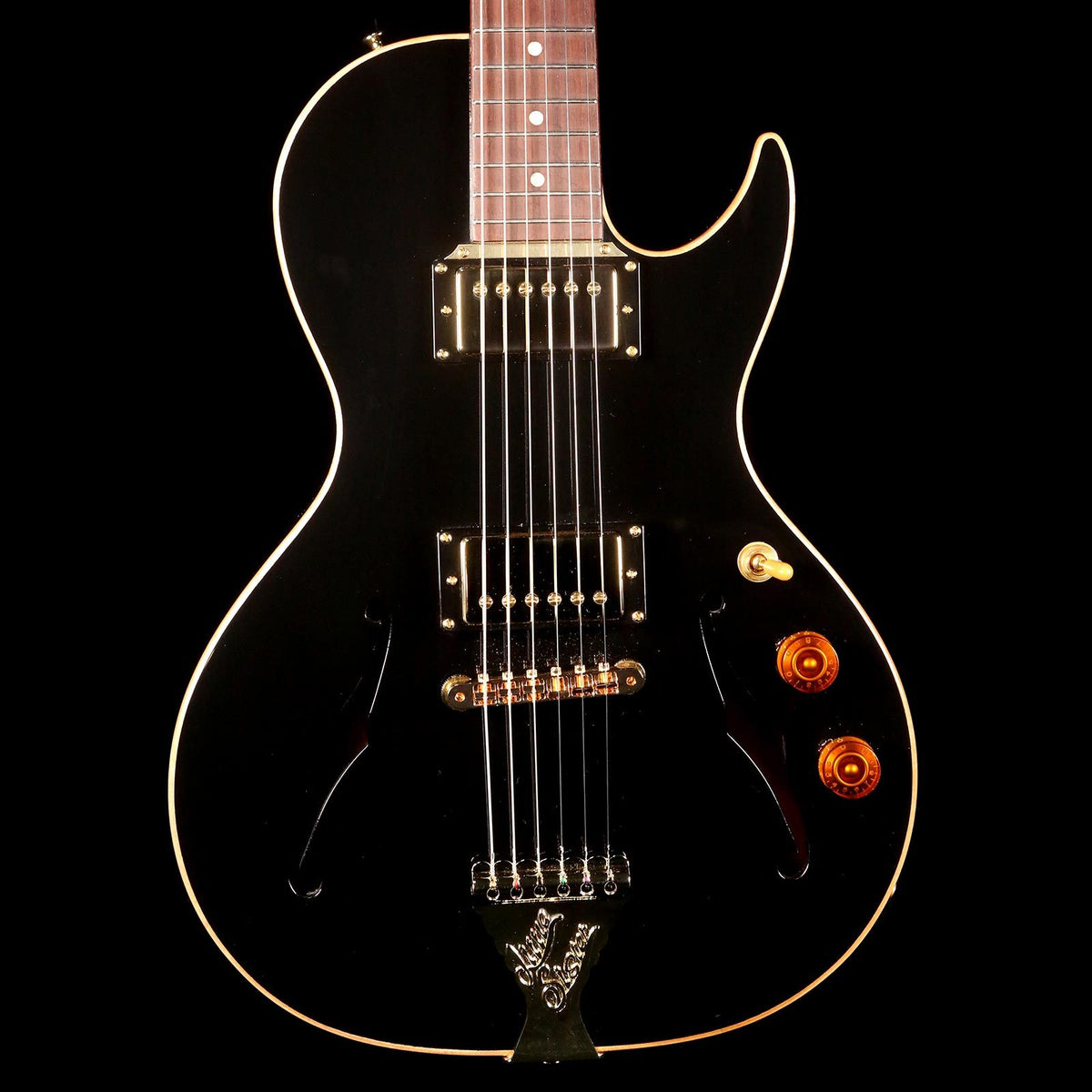 B&G Guitars Little Sister Crossroads Cutaway Midnight Ocean with Upgrade Package — 1