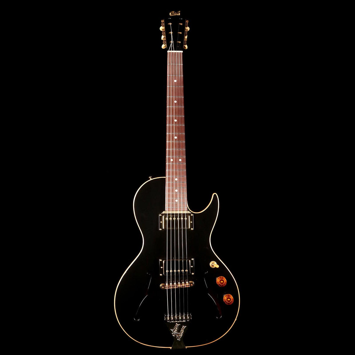 B&G Guitars Little Sister Crossroads Cutaway Midnight Ocean with Upgrade Package — 2