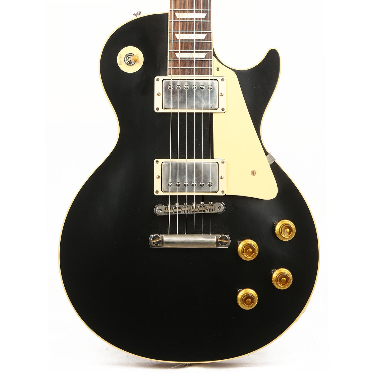 Gibson Custom Shop '57 Les Paul Reissue Ebony Top Natural Back VOS Made 2 Measure 2019 — 1