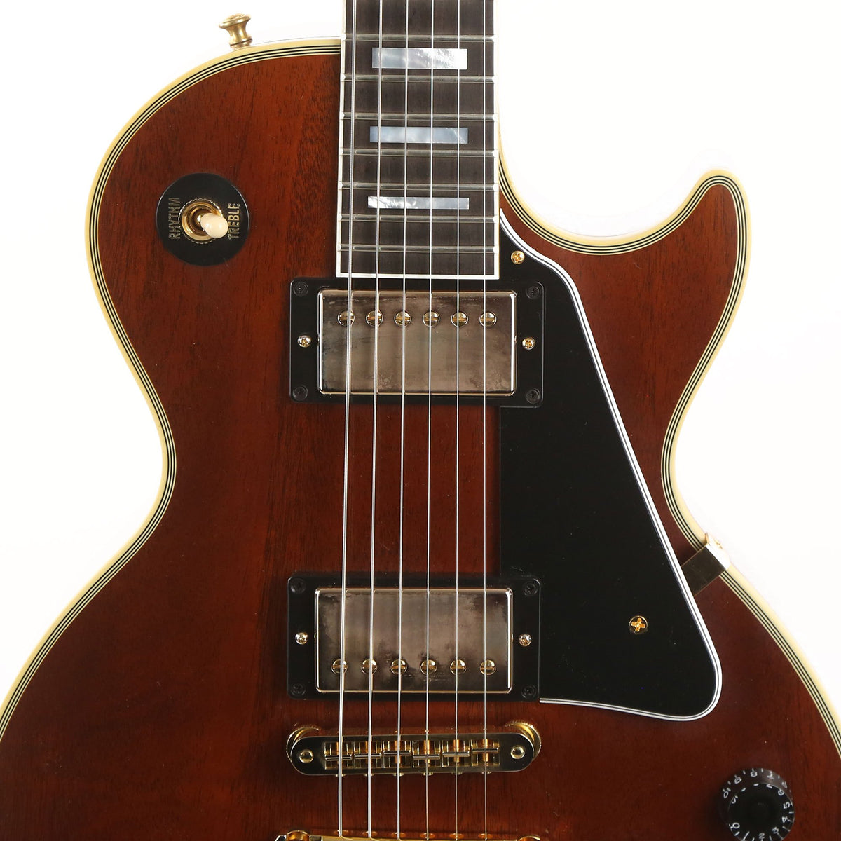 Gibson Custom Shop Les Paul Custom Mahogany Top Walnut Stain Made 2 Measure 2020 — 7