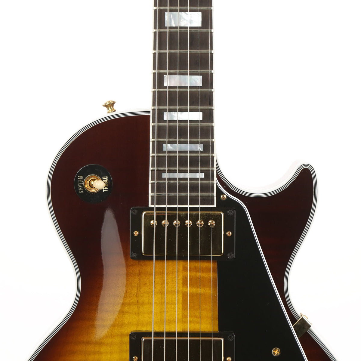 Gibson Custom Shop Les Paul Custom VOS Tobacco Burst Made 2 Measure — 7