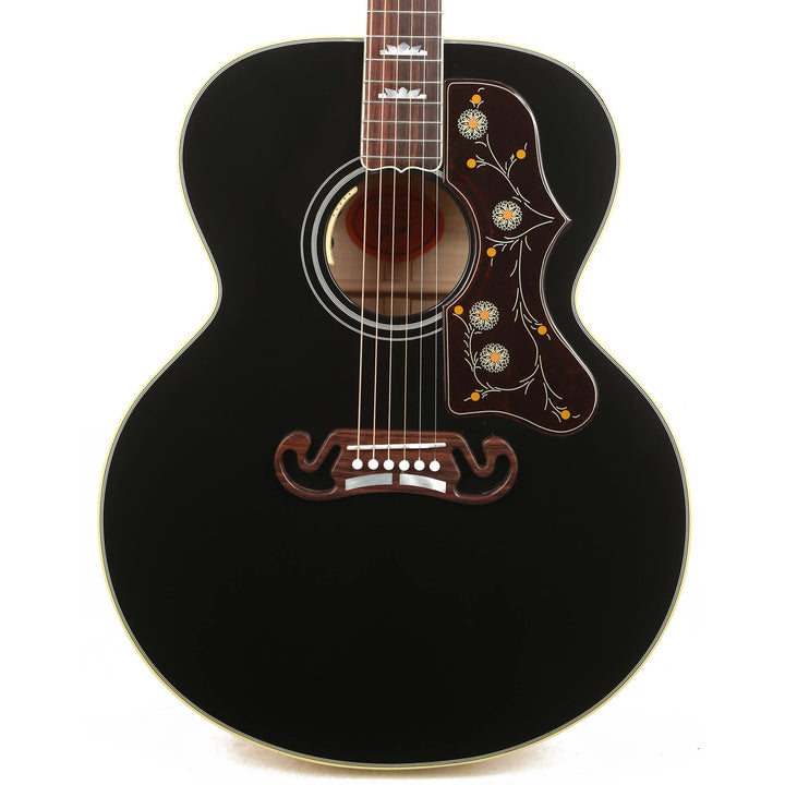 Gibson SJ-200 Acoustic-Electric Made 2 Measure Ebony Top Natural Back and Sides
