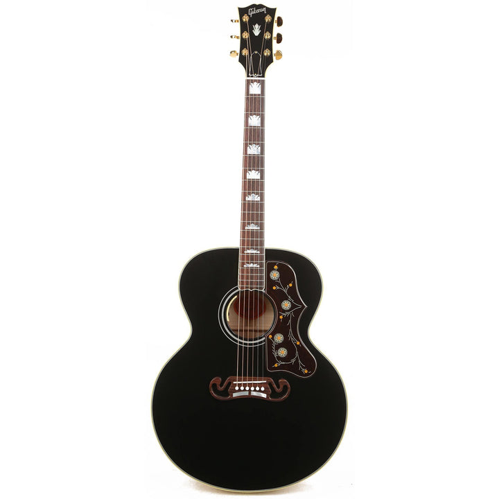 Gibson SJ-200 Acoustic-Electric Made 2 Measure Ebony Top Natural Back and Sides