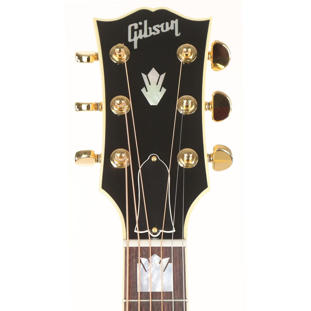 Gibson SJ-200 Acoustic-Electric Made 2 Measure Ebony Top Natural Back and Sides — 4