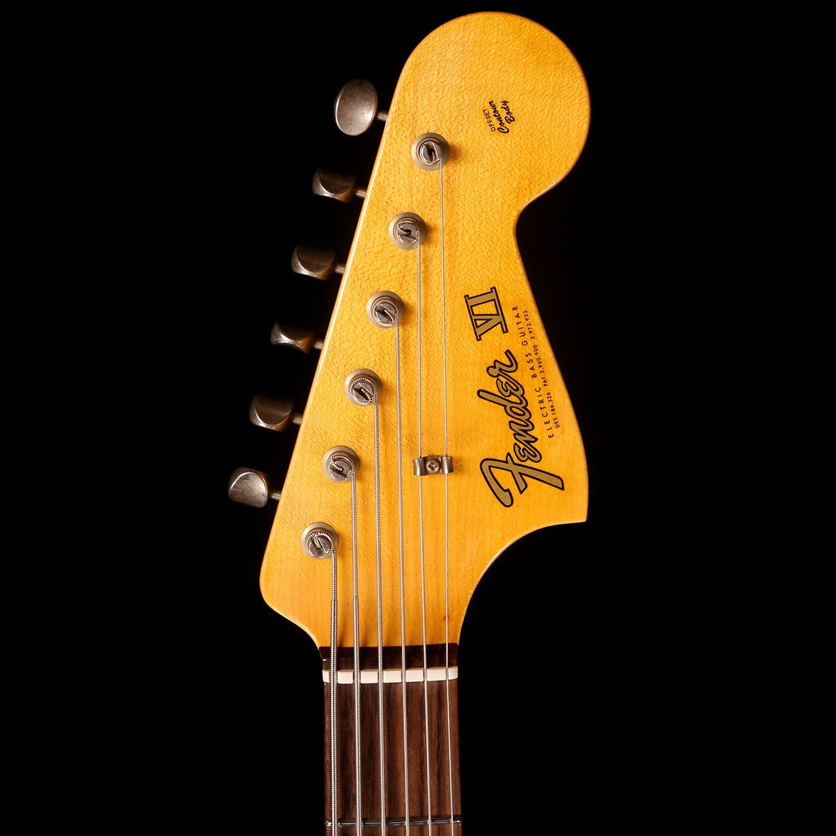 Fender Custom Shop  Bass VI Time Machine Series Aged Olympic White Journeyman Relic 2018 — 4