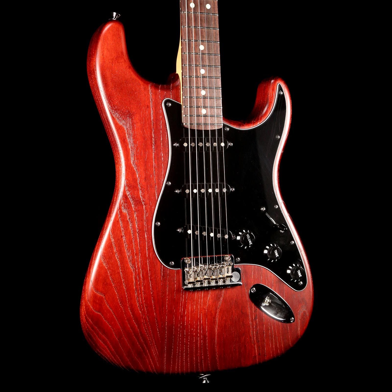 Fender American Standard Hand Stained Ash Stratocaster Wine Red