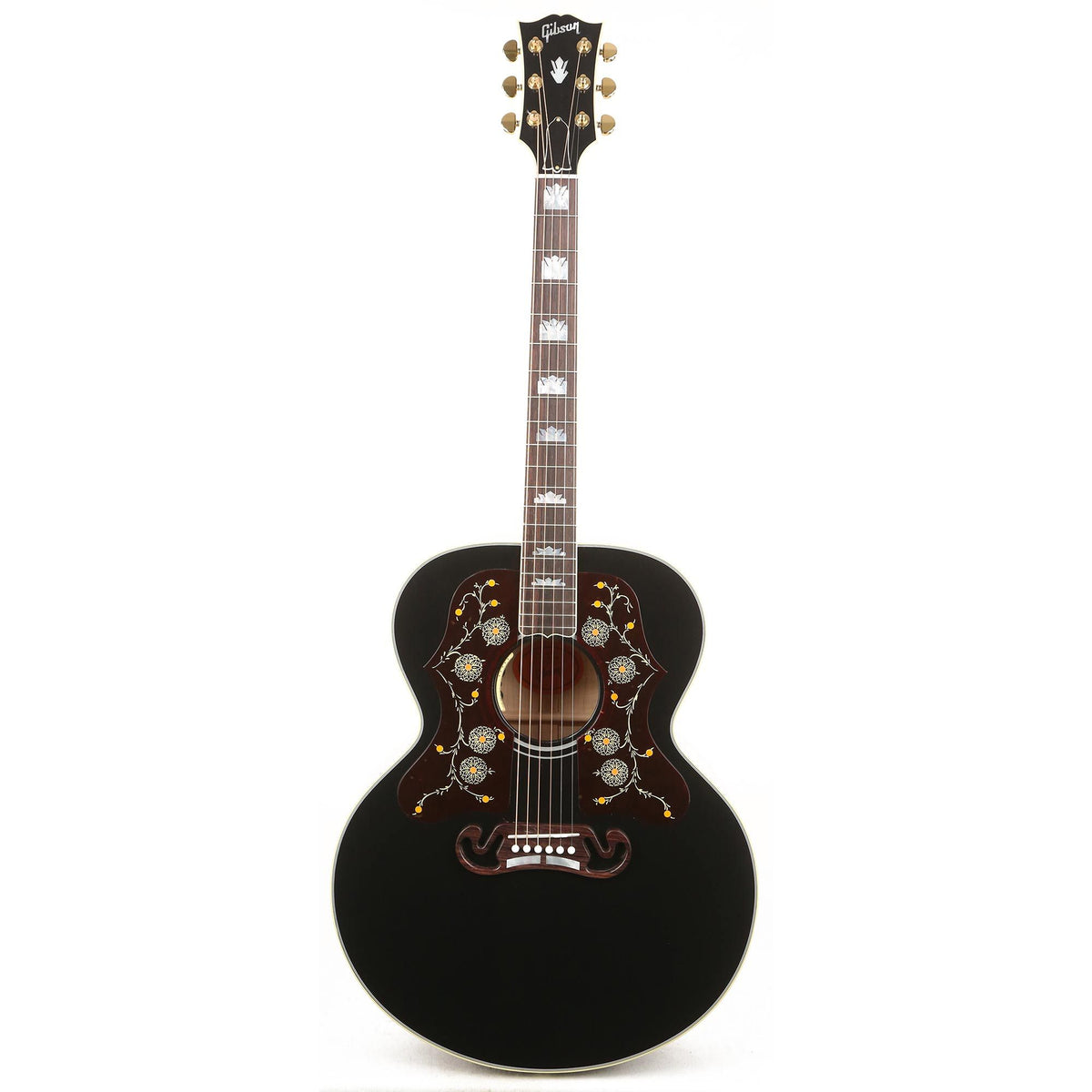 Gibson SJ-200 Ebony Double-Pickguards Acoustic-Electric Made 2 Measure — 2