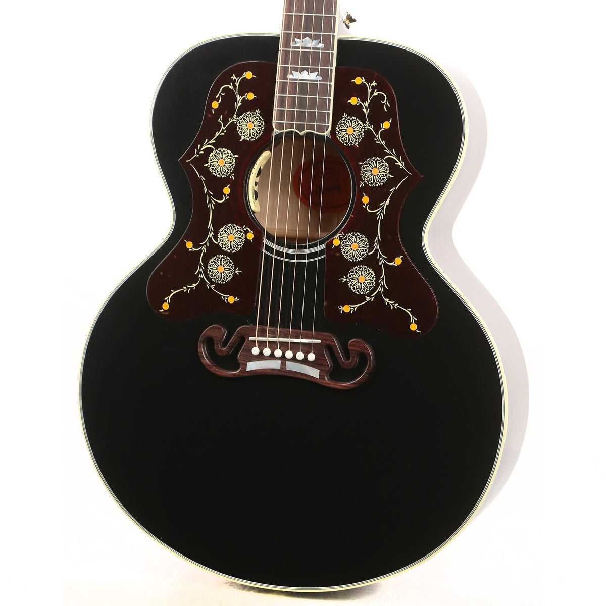 Gibson SJ-200 Ebony Double-Pickguards Acoustic-Electric Made 2 Measure — 6