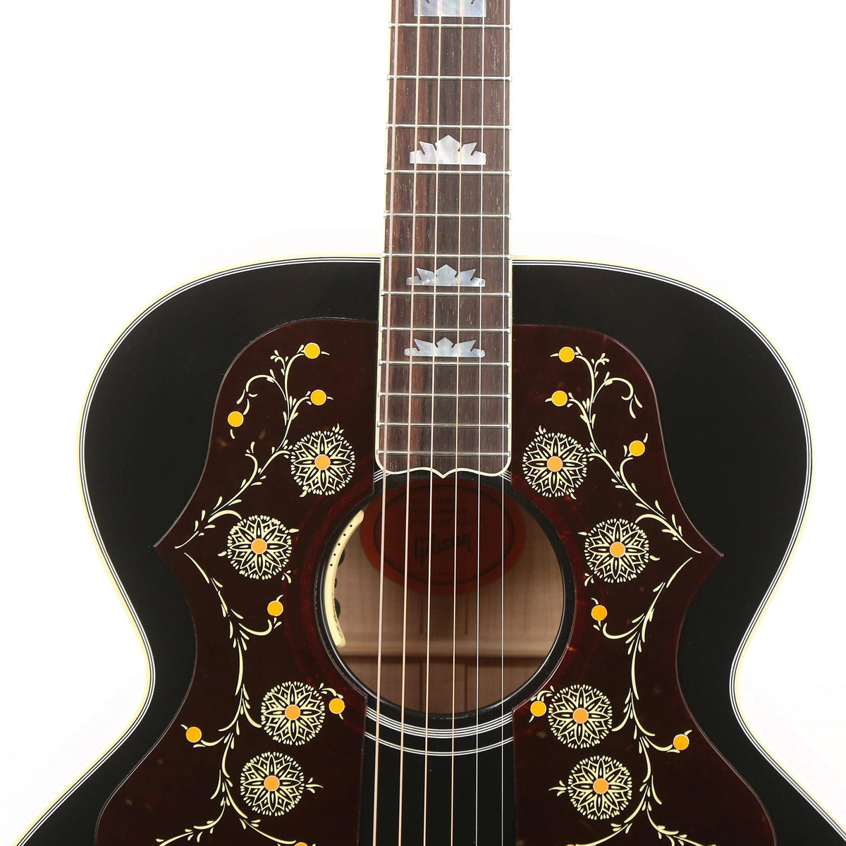 Gibson SJ-200 Ebony Double-Pickguards Acoustic-Electric Made 2 Measure — 7