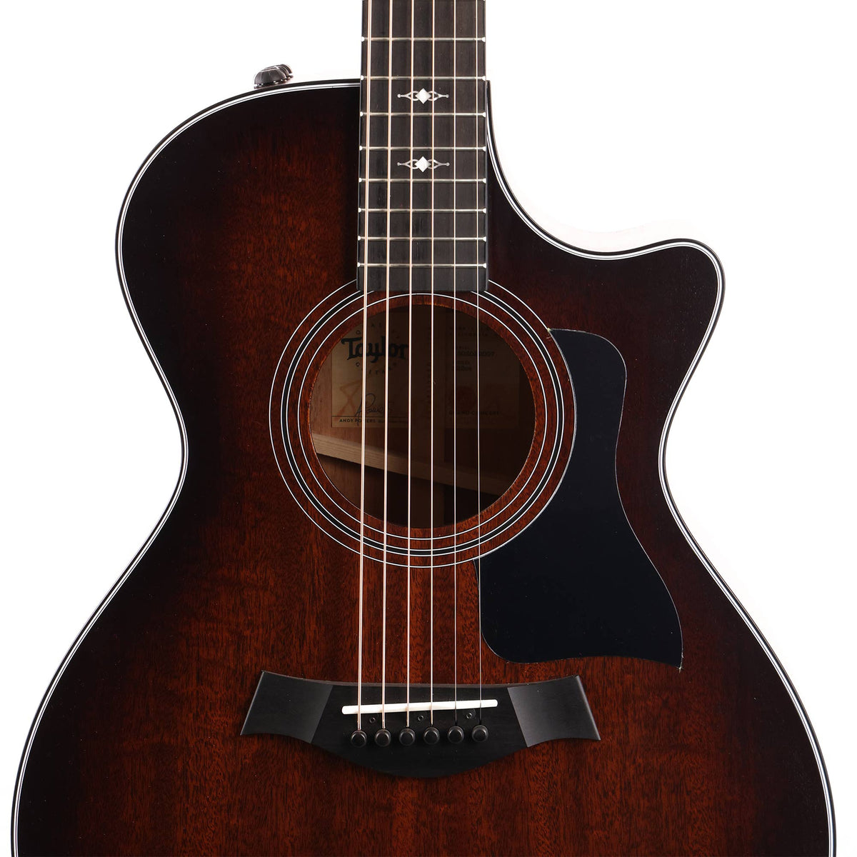 Taylor 322ce Mahogany Top Grand Concert Shaded Edgeburst — 6