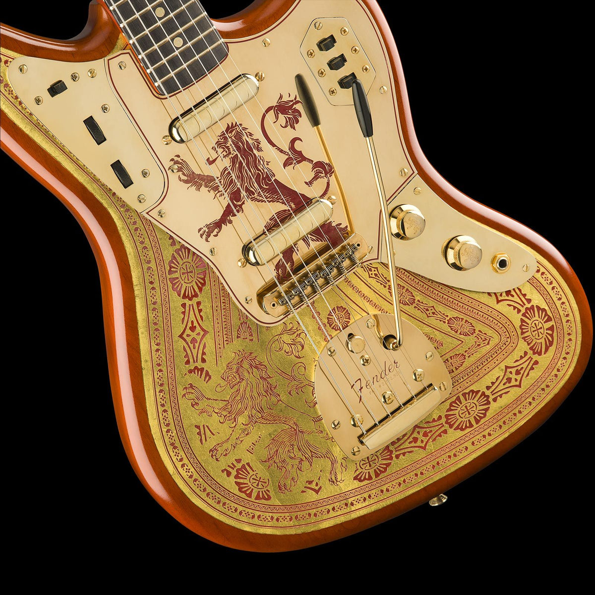 Fender Custom Shop Game of Thrones House Lannister Jaguar Masterbuilt Ron Thorn — 3