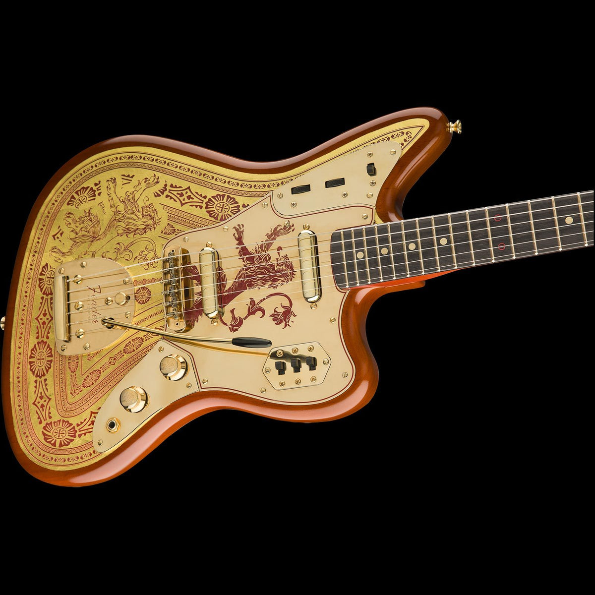 Fender Custom Shop Game of Thrones House Lannister Jaguar Masterbuilt Ron Thorn — 4