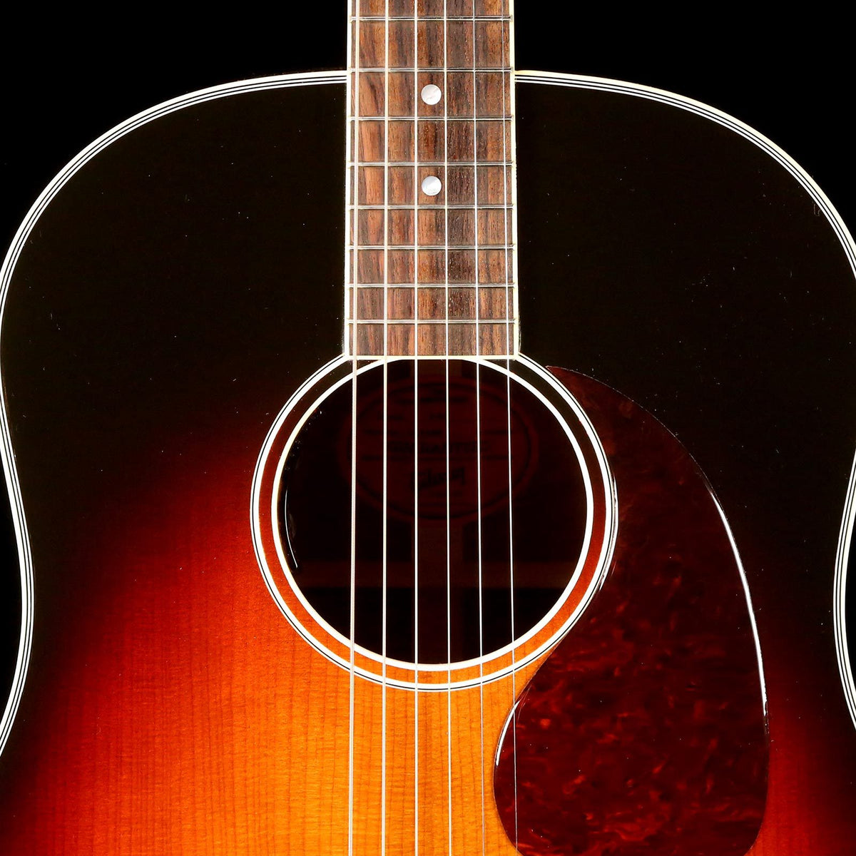 Gibson J-45 75th Anniversary Acoustic-Electric 2017 Triburst — 6