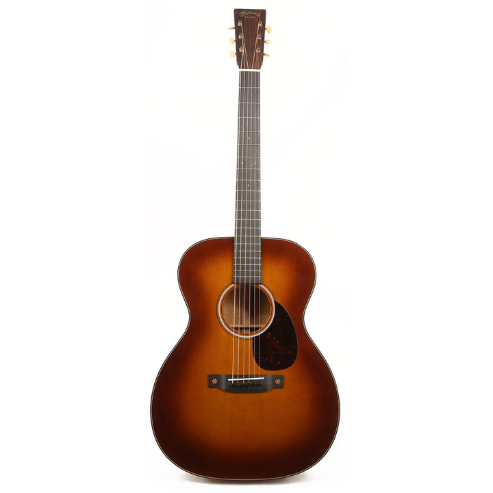 Martin Custom Shop Style 18 OM Acoustic Sitka Spruce and Flamed Mahogany Ambertone