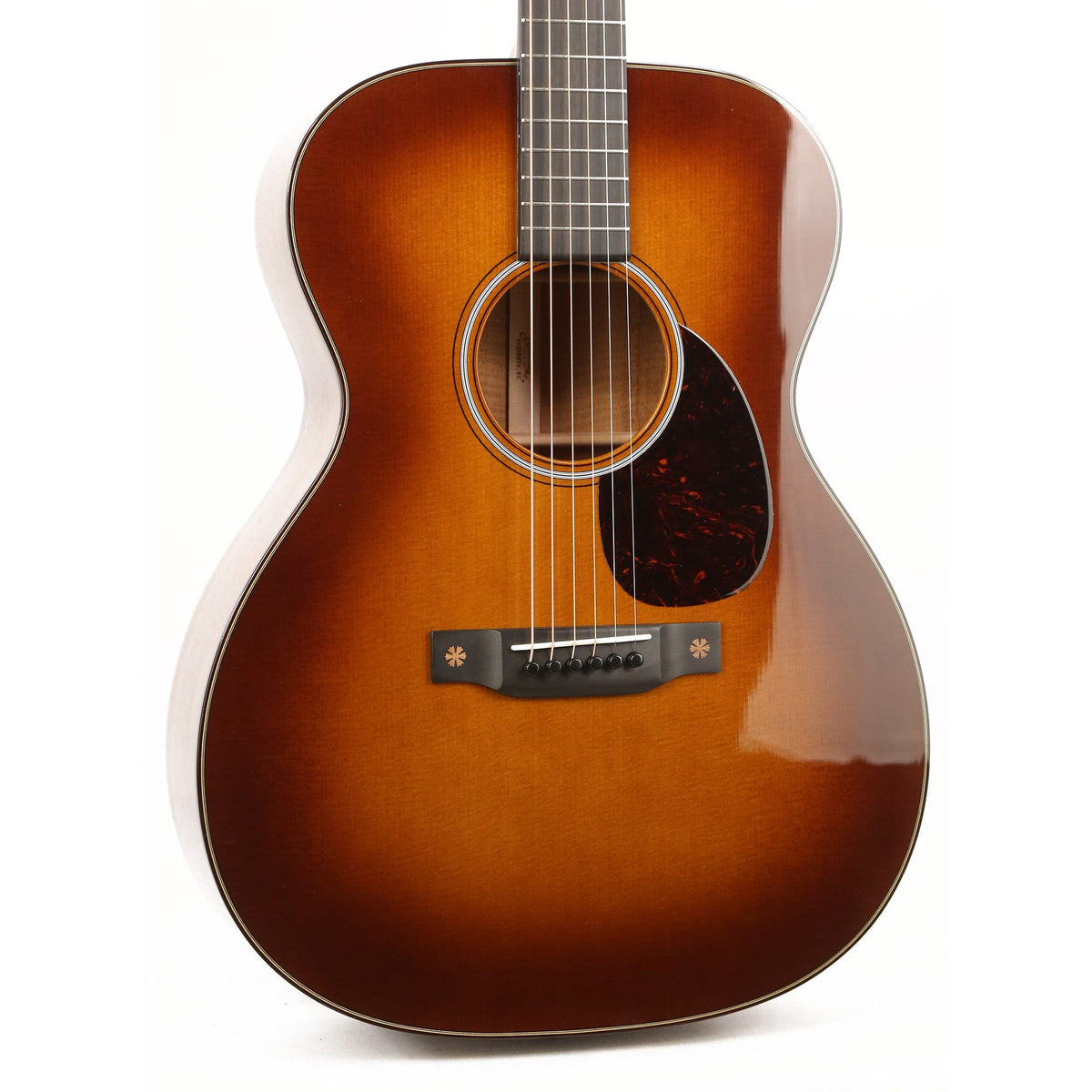 Martin Custom Shop Style 18 OM Acoustic Sitka Spruce and Flamed Mahogany Ambertone — 6