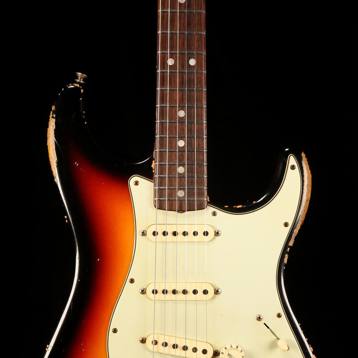 Fender Custom Shop LTD 1965 Stratocaster Masterbuilt Dennis Galuszka Heavy Relic 3-Tone Sunburst