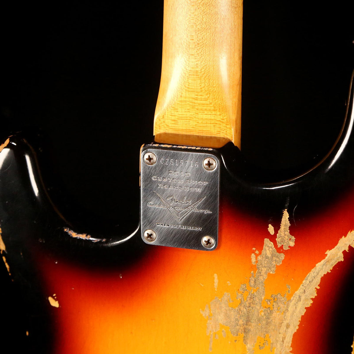 Fender Custom Shop LTD 1965 Stratocaster Masterbuilt Dennis Galuszka Heavy Relic 3-Tone Sunburst — 8