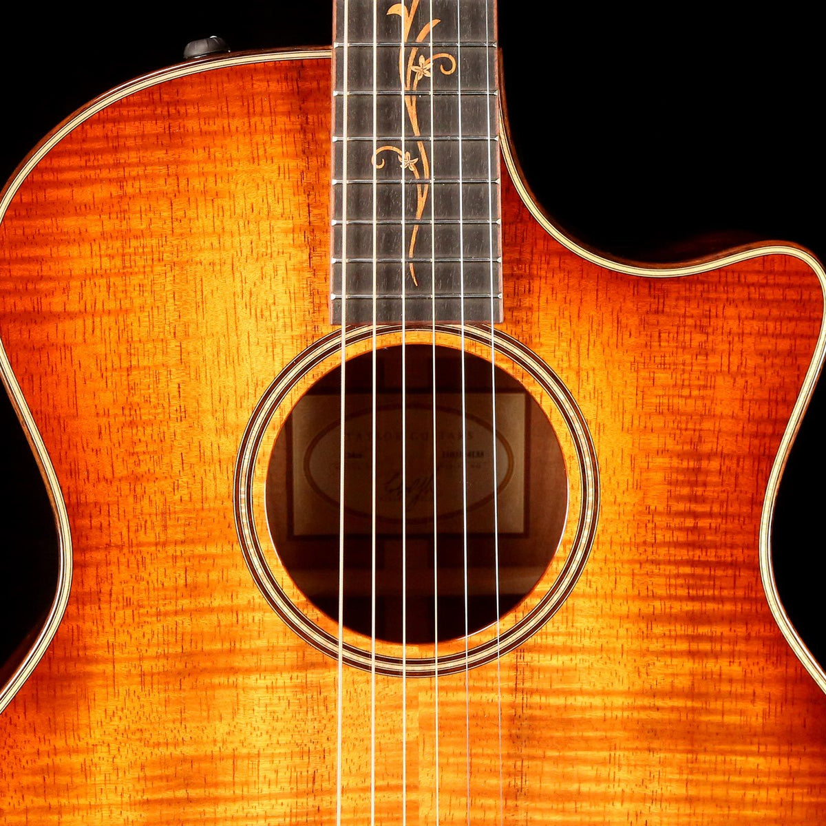 Taylor K24ce Grand Auditorium Acoustic-Electric Shaded Edgeburst 2014 — 5