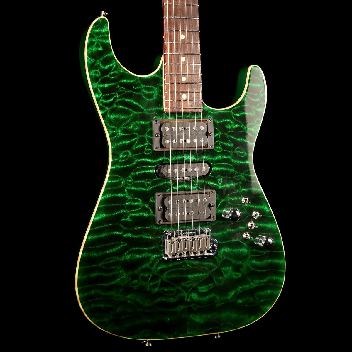 Tom Anderson Hollow Drop Top Trans Forest Green 2009 — 6