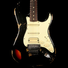 Fender Custom Shop Black Lightning Stratocaster HSS Floyd Rose Black over 3-Tone Sunburst