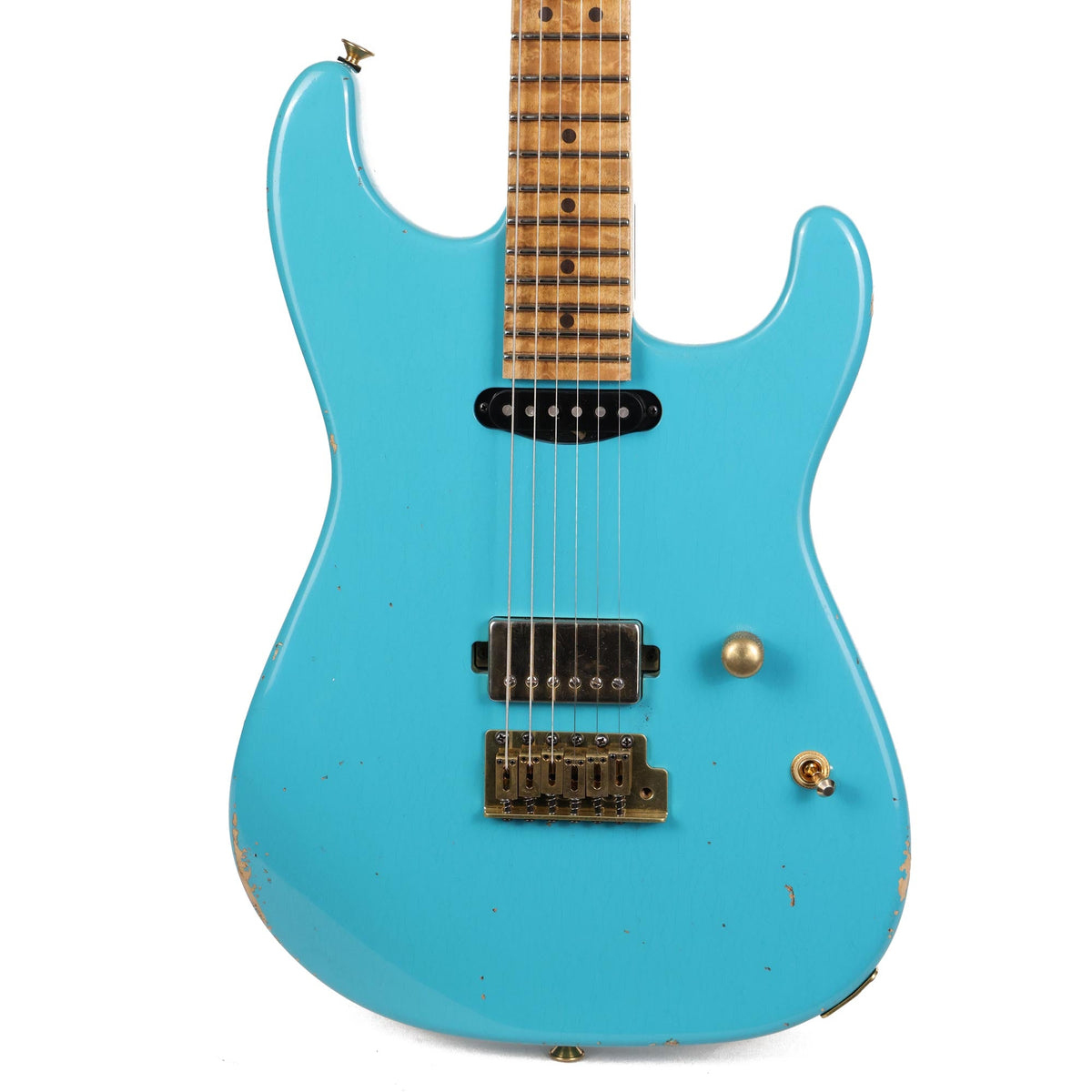 Charvel Custom Shop Nitro Aged San Dimas Faded Taos Turquoise — 1