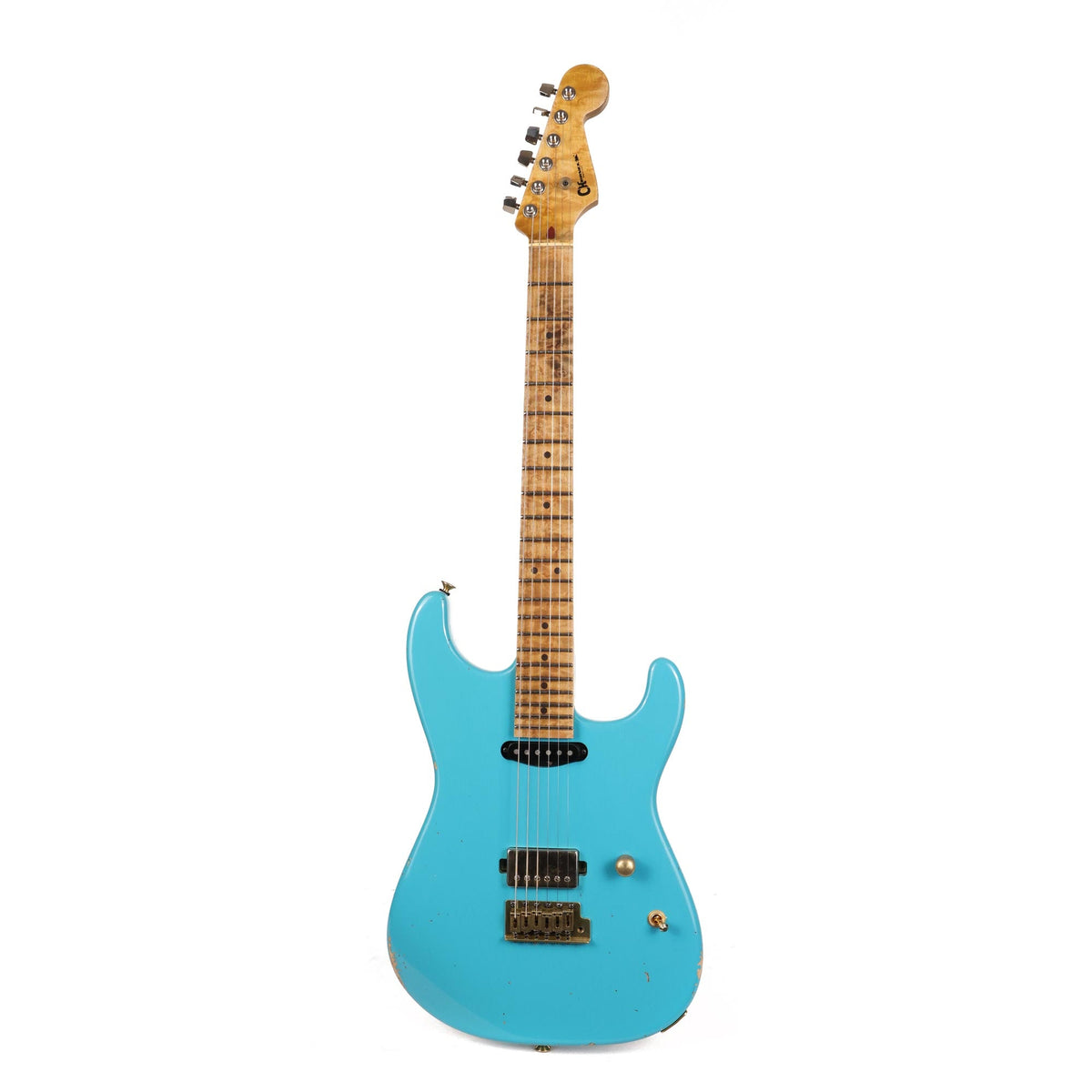 Charvel Custom Shop Nitro Aged San Dimas Faded Taos Turquoise — 2