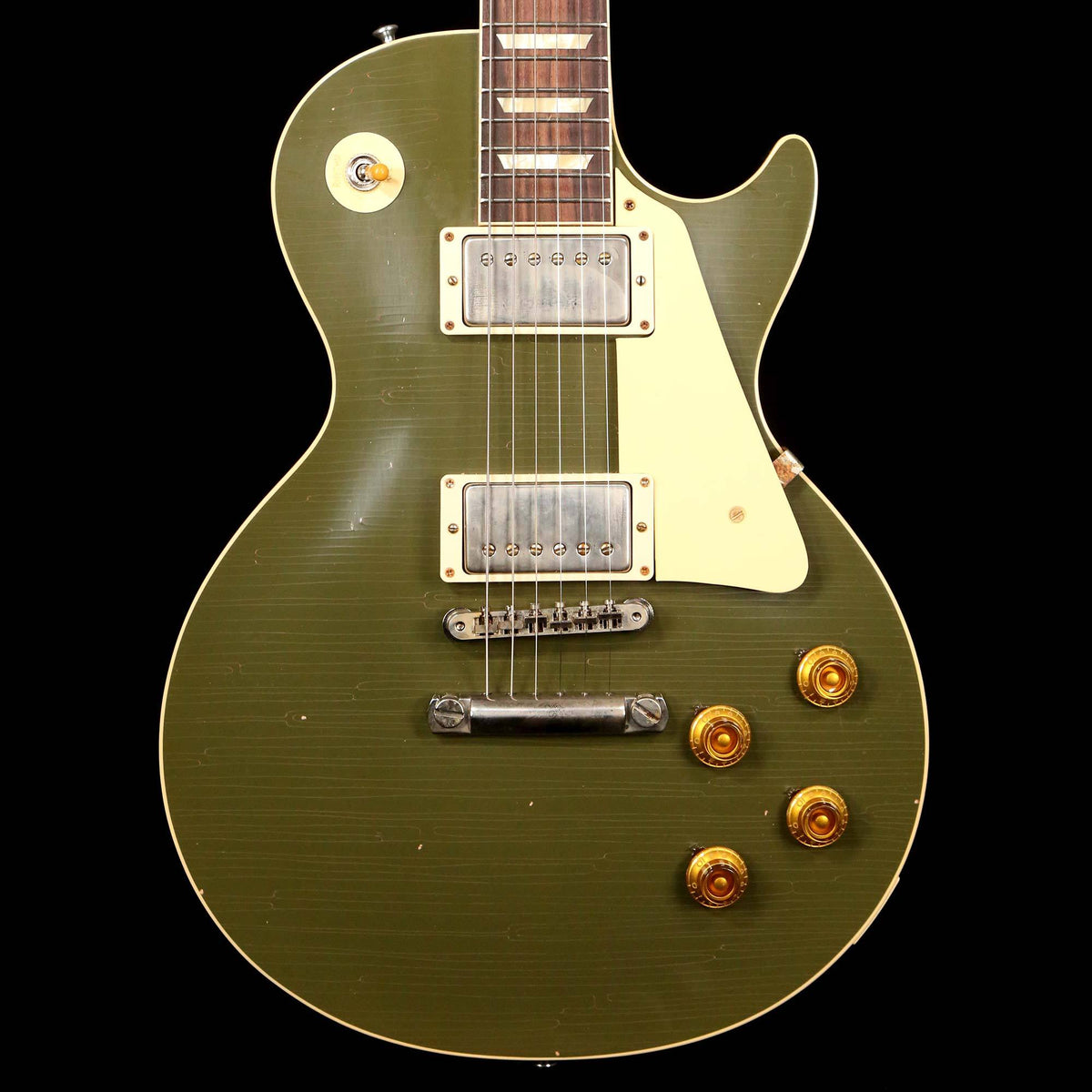 Gibson Custom Shop 1957 Les Paul Reissue Lightly Aged Olive Drab Made 2 Measure — 1