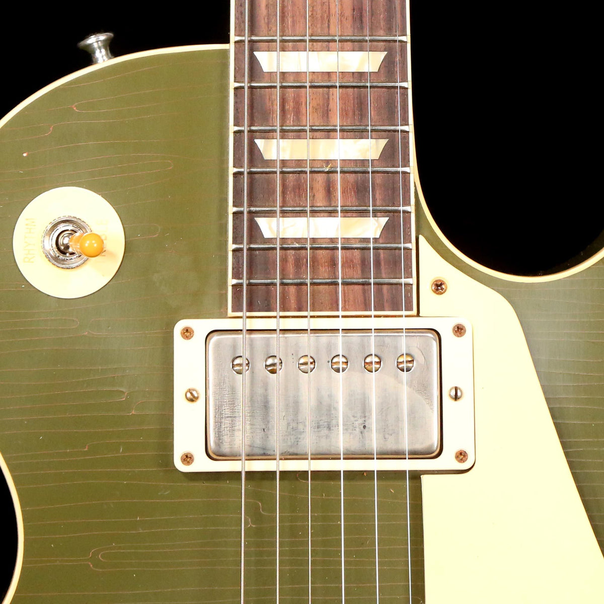 Gibson Custom Shop 1957 Les Paul Reissue Lightly Aged Olive Drab Made 2 Measure — 6