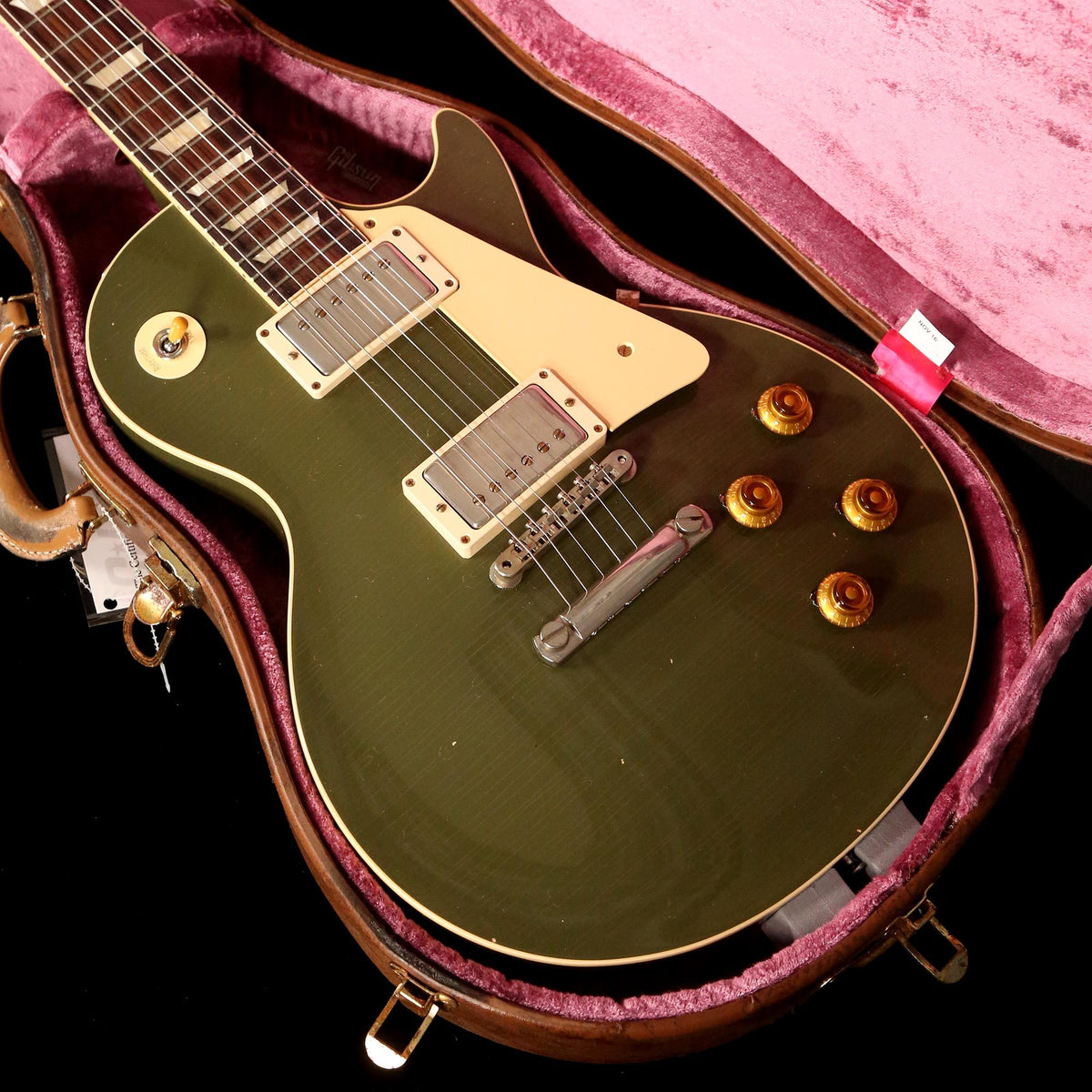 Gibson Custom Shop 1957 Les Paul Reissue Lightly Aged Olive Drab Made 2 Measure — 7