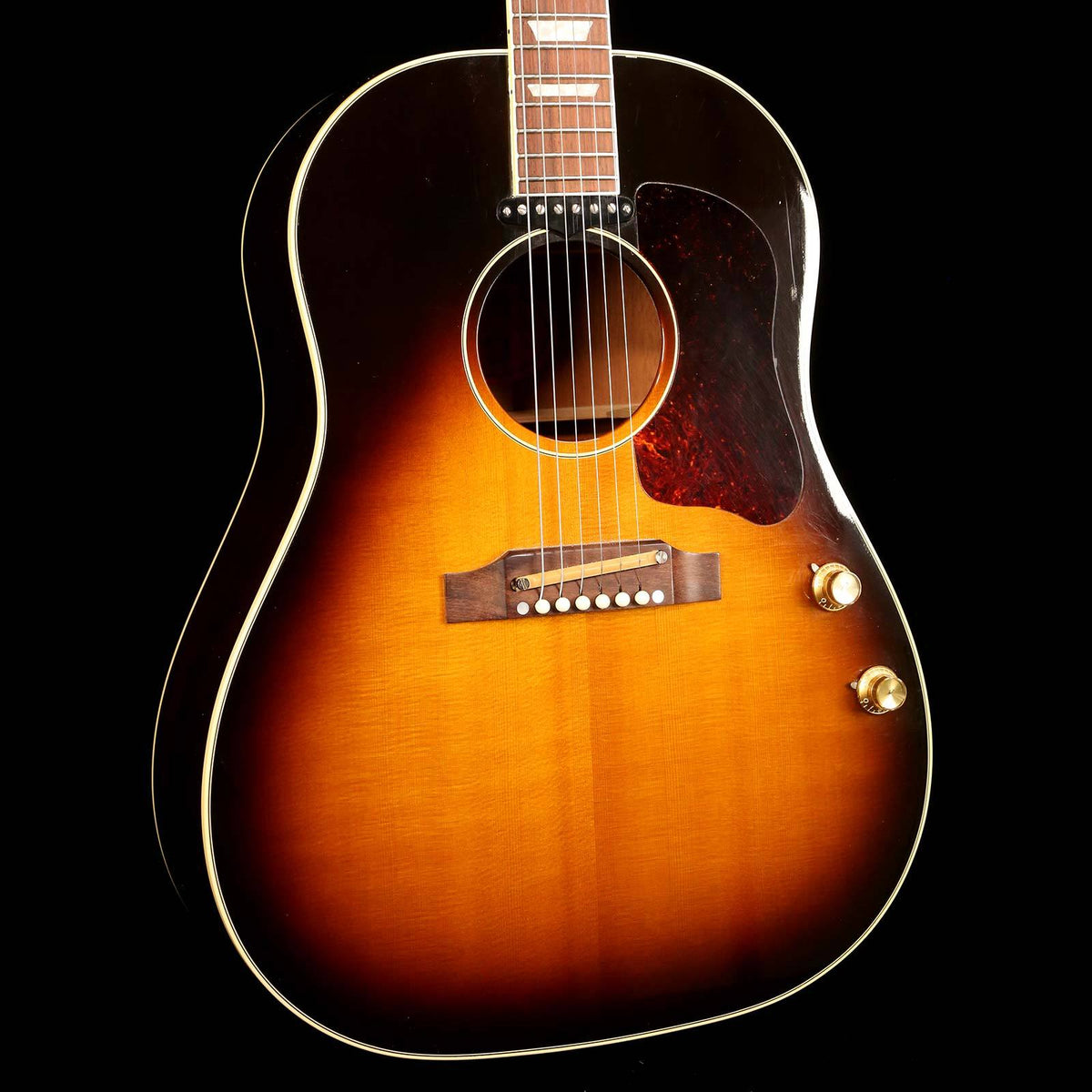 Gibson John Lennon J-160E Fab Four Acoustic-Electric Vintage Sunburst — 6