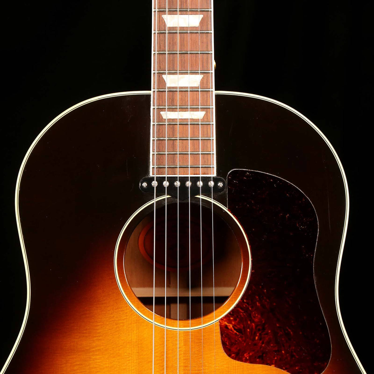 Gibson John Lennon J-160E Fab Four Acoustic-Electric Vintage Sunburst — 7