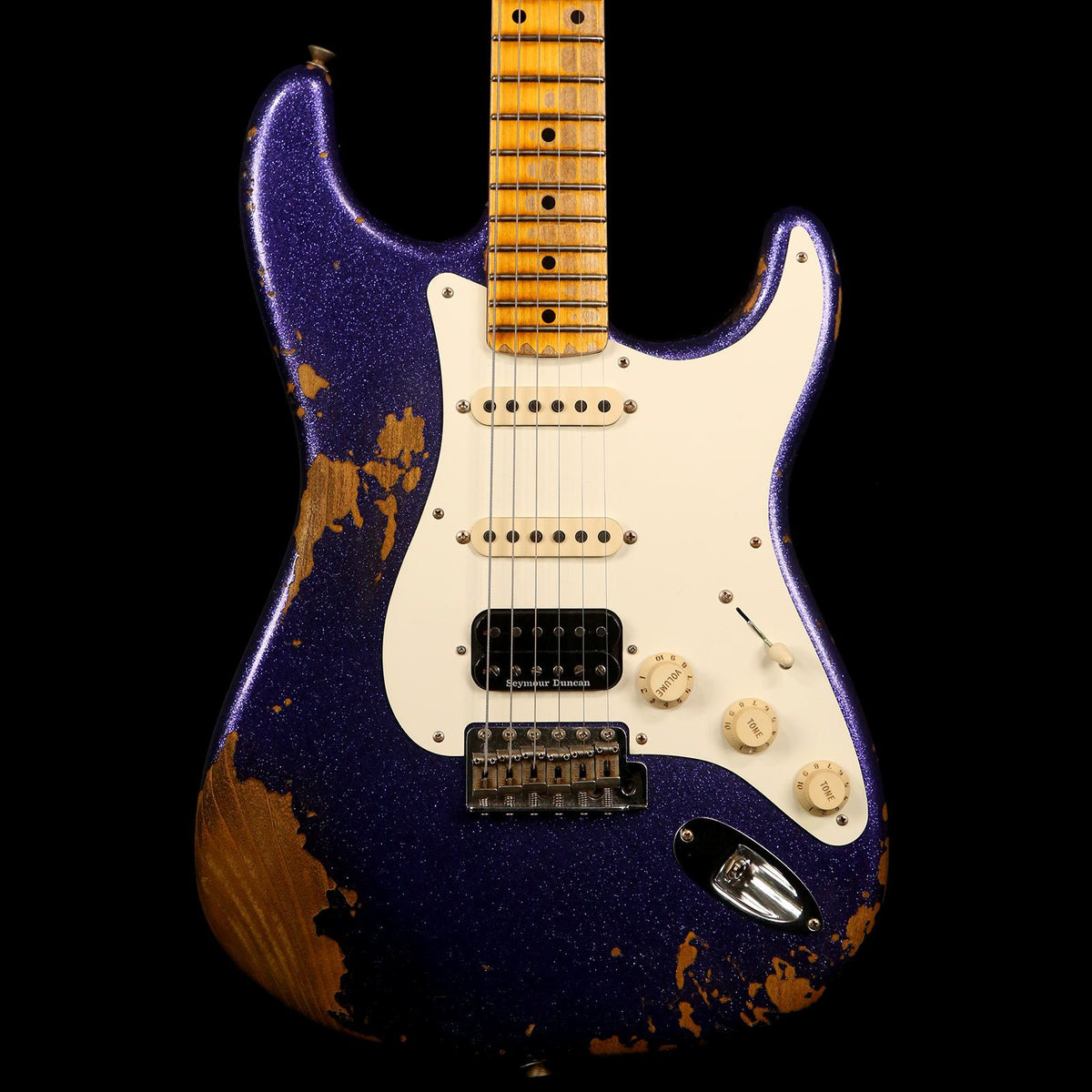 Fender Custom Shop 1957 Stratocaster HSS Heavy Relic Purple Sparkle 2018 — 1