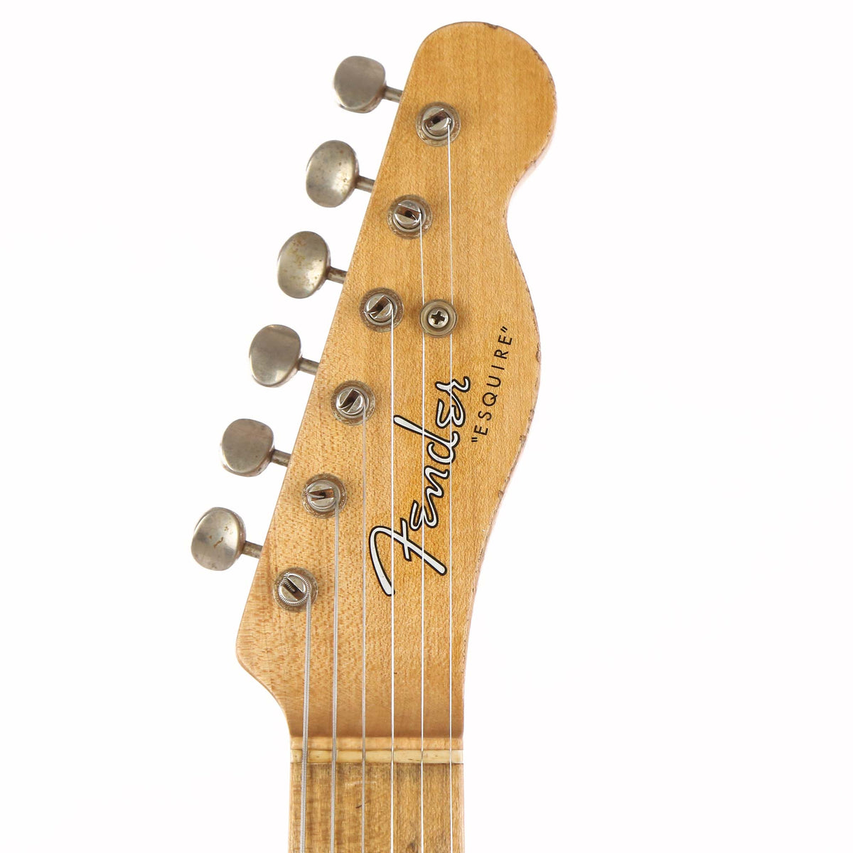Fender Custom Shop Double Esquire Roasted Pine Heavy Relic Natural — 4
