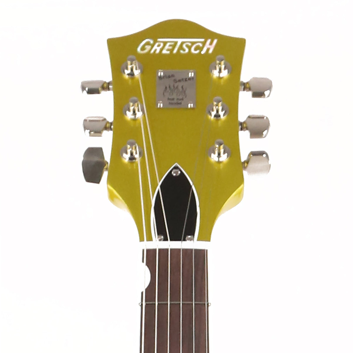 Gretsch G6120T-HR Brian Setzer Signature Hot Rod Hollow Body Extreme Coolant Lime Gold — 4