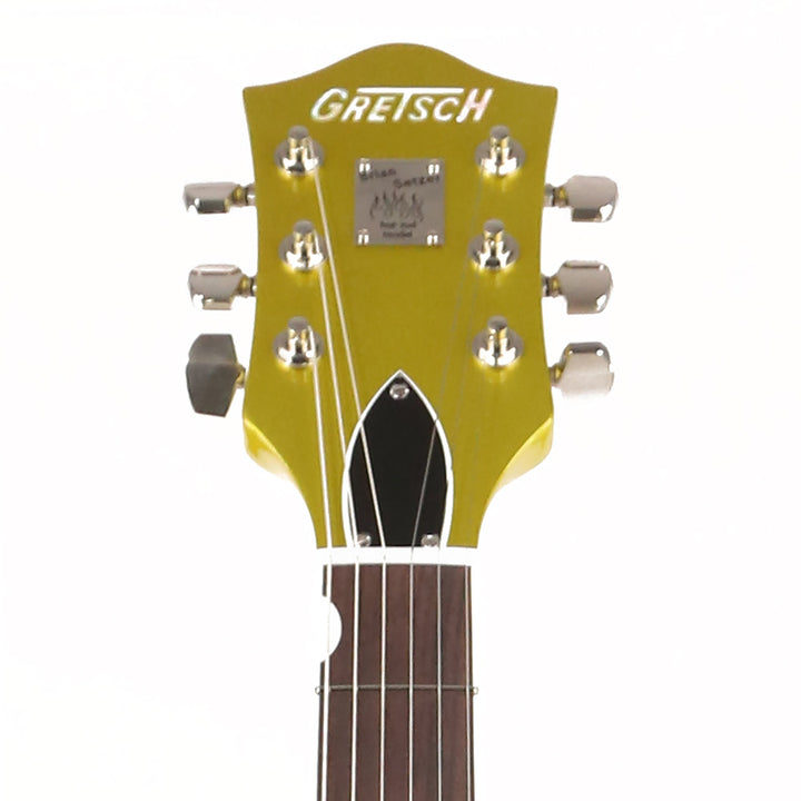 Gretsch G6120T-HR Brian Setzer Signature Hot Rod Hollow Body Extreme Coolant Lime Gold