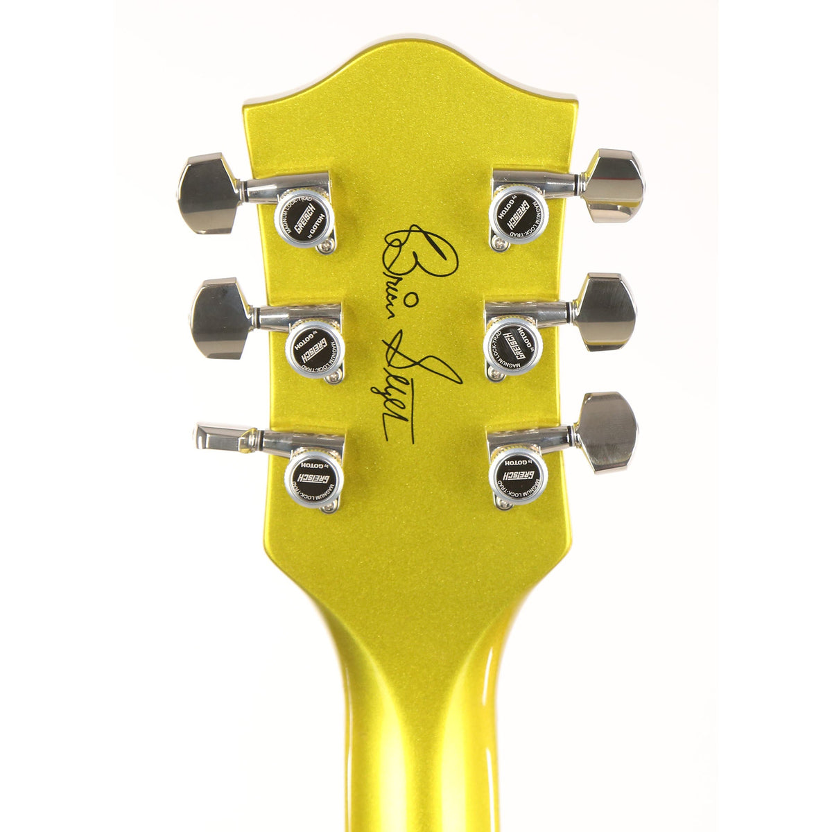 Gretsch G6120T-HR Brian Setzer Signature Hot Rod Hollow Body Extreme Coolant Lime Gold — 5