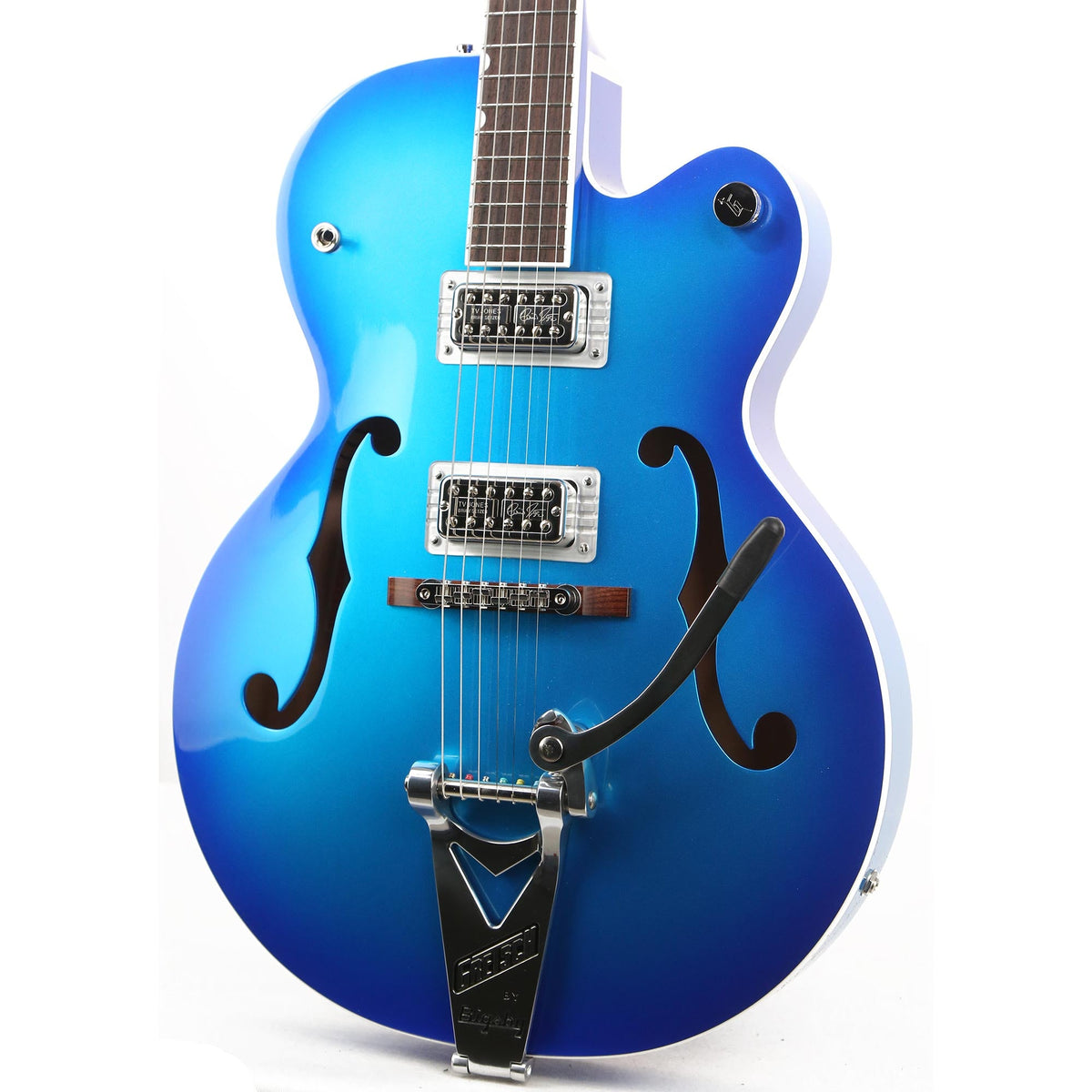 Gretsch G6120T-HR Brian Setzer Signature Hot Rod Hollow Body Candy Blue Burst — 6