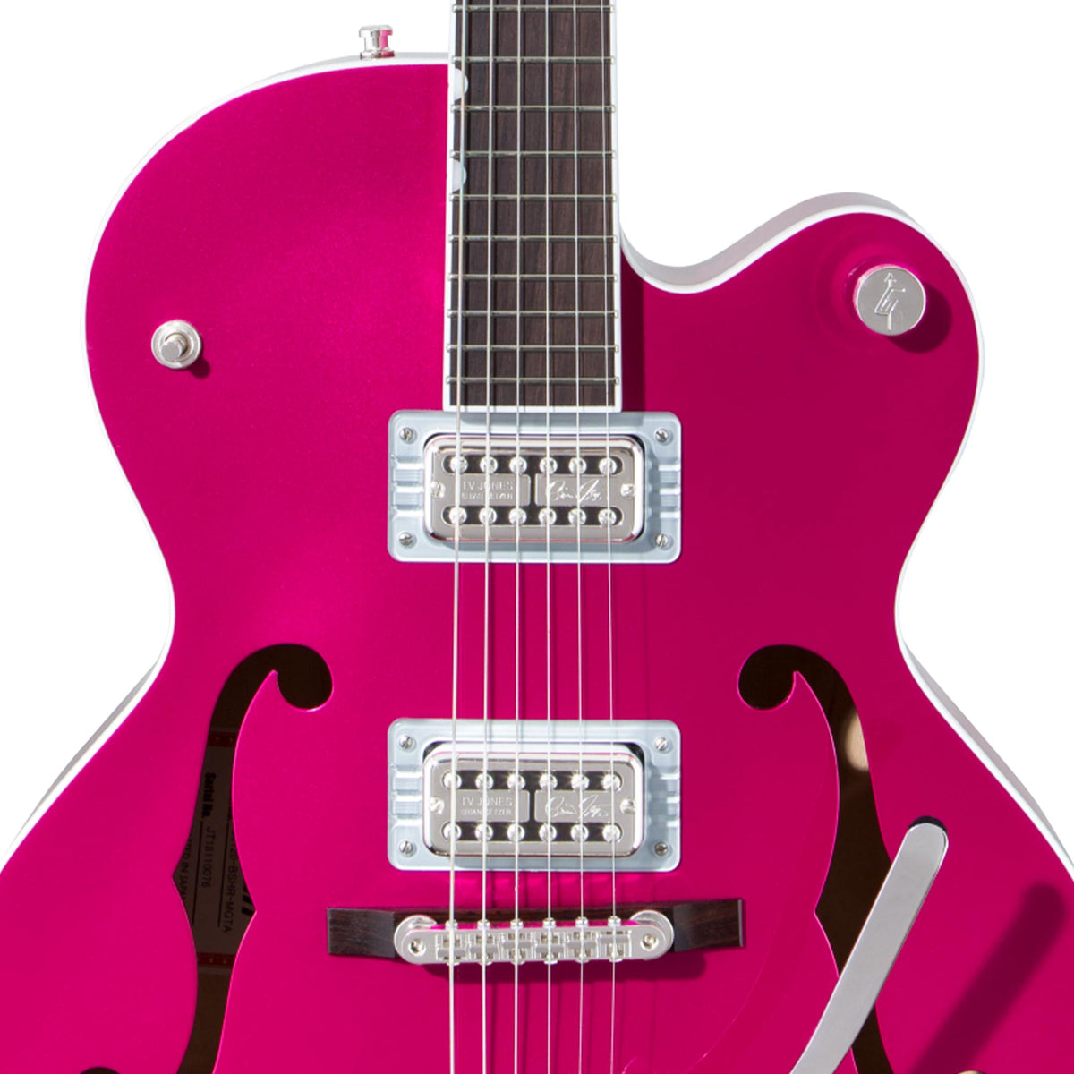 Gretsch G6120T-HR Brian Setzer Signature Hot Rod Hollow Body Candy Magenta — 6