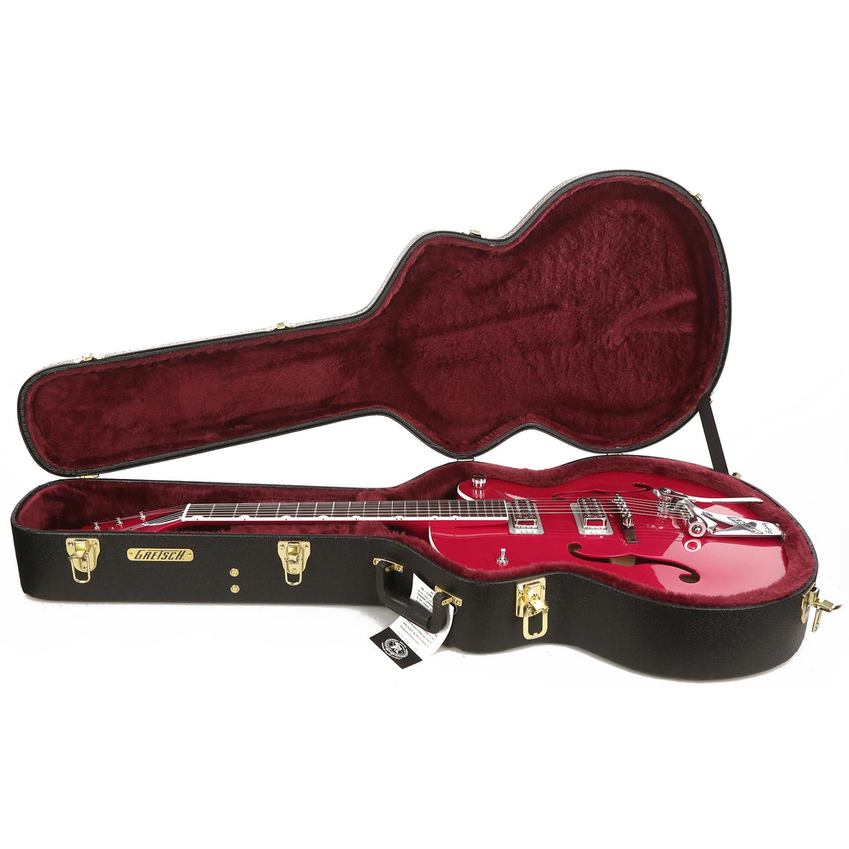 Gretsch G6120T-HR Brian Setzer Signature Hot Rod Hollow Body Candy Magenta — 8