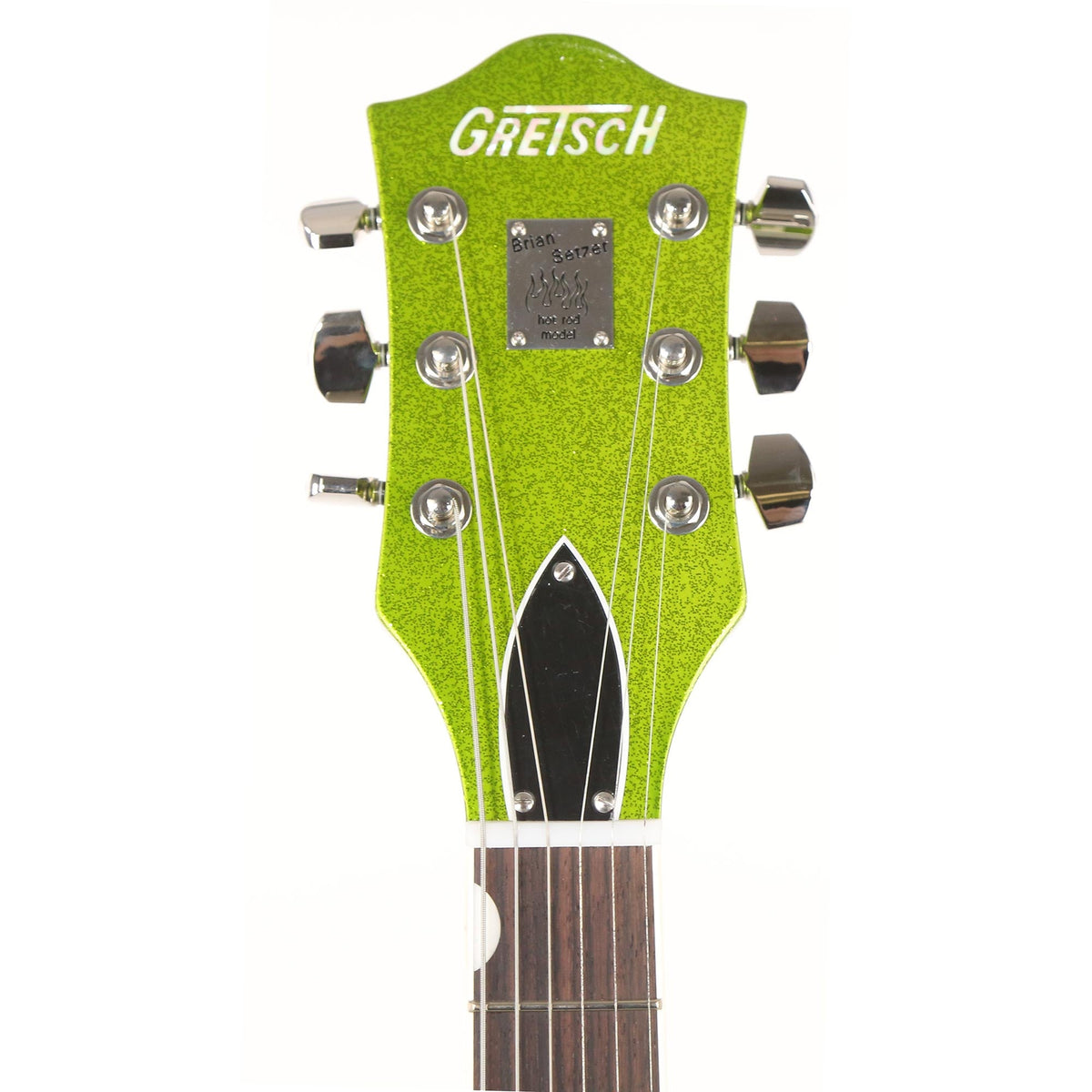 Gretsch G6120T-HR Brian Setzer Signature Hot Rod Hollow Body Extreme Coolant Green Sparkle — 4