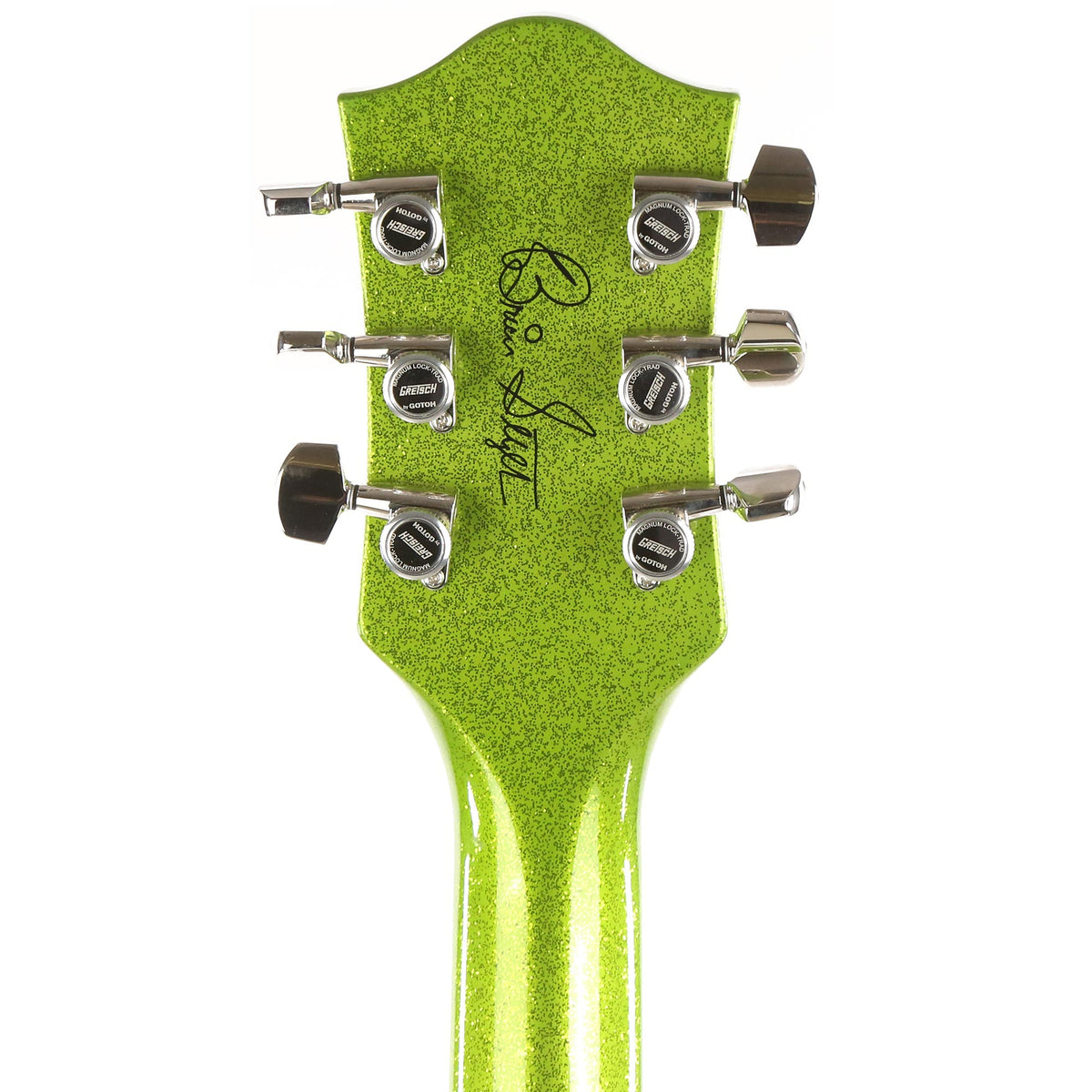 Gretsch G6120T-HR Brian Setzer Signature Hot Rod Hollow Body Extreme Coolant Green Sparkle — 5